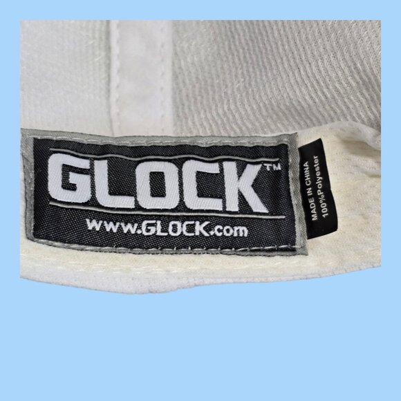 Glock Adjustable Baseball Cap Hat White & Black - Picture 8 of 8